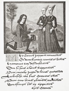 Alain Chartier（跪着），1878年 作者 英语学校